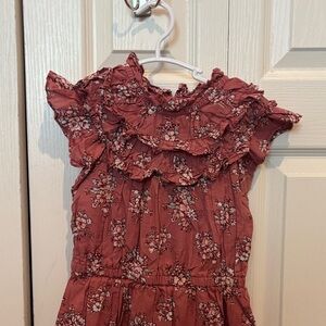Janie and Jack Rose Floral Ruffle Dress